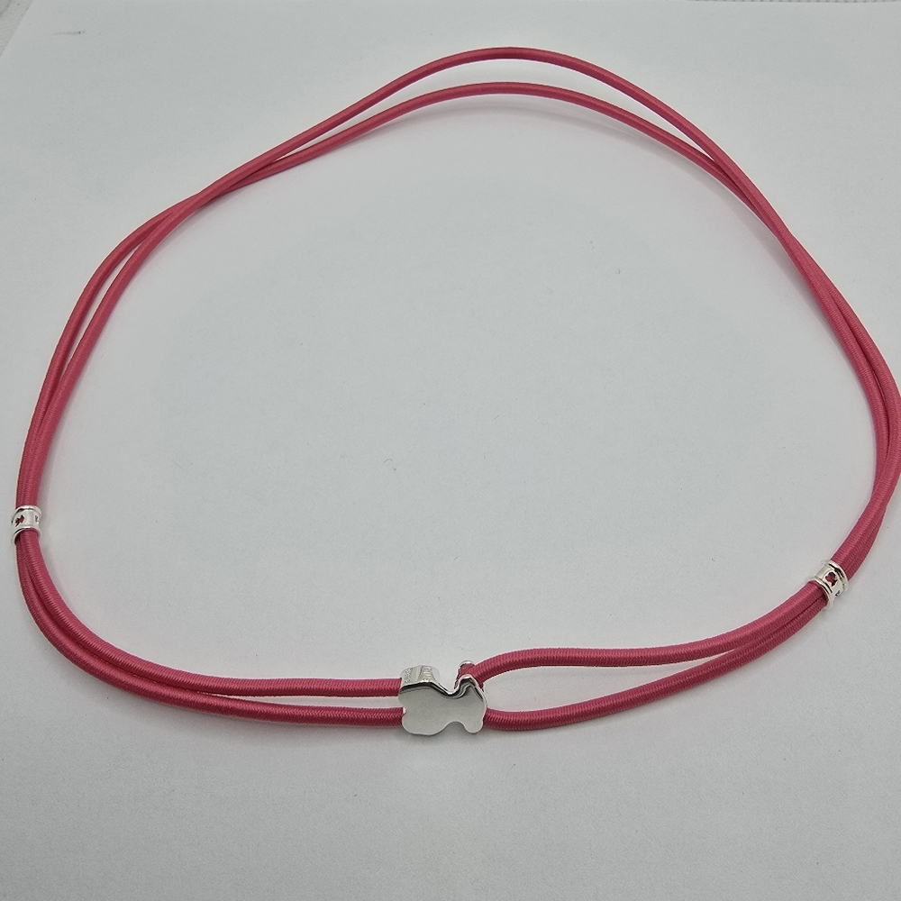 Tous Pink Sweet Dolls Elastic Necklace